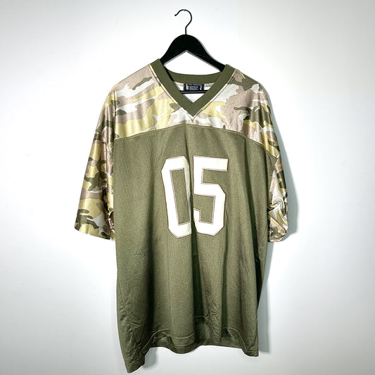 Maillot de football américain motif camouflage